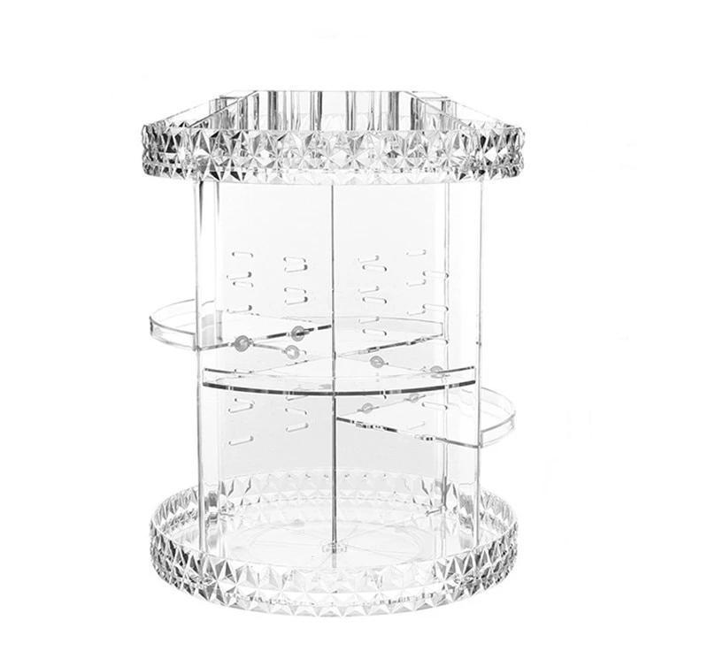 Organizador Acrílico Multifuncional de Make e Cosméticos 360˚